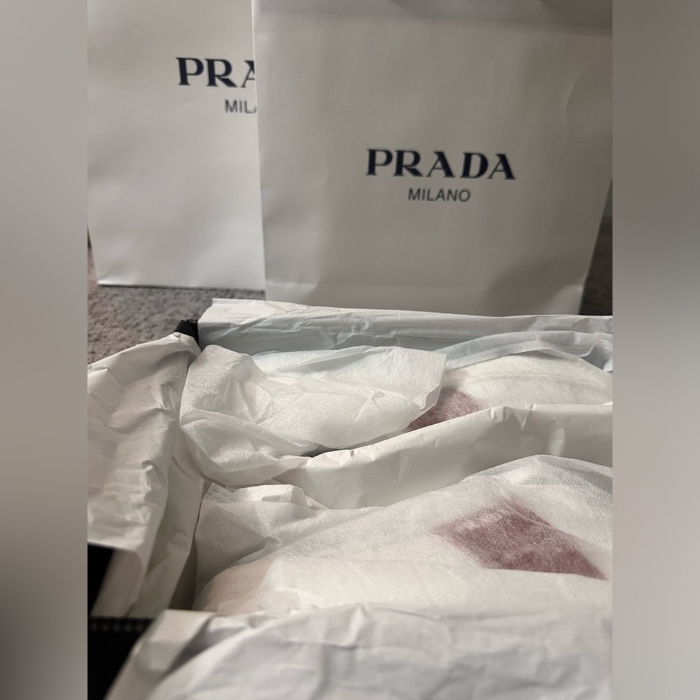 New Prada women calzature donna leather sneakers size 37.5 - Picture 7 of 16